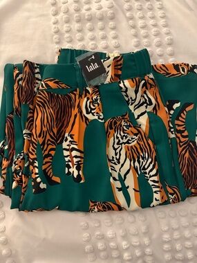 Dressed in LALA Never Taking These Off Trousers in Tiger Tales Size Medium NWT